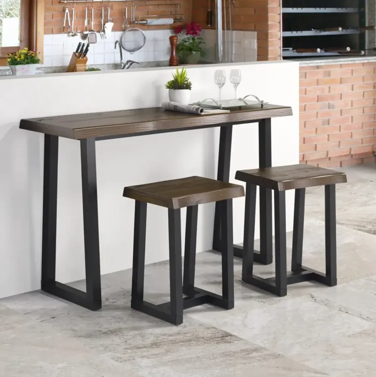 Steve Silver Jennings Bar Stools & Table Set