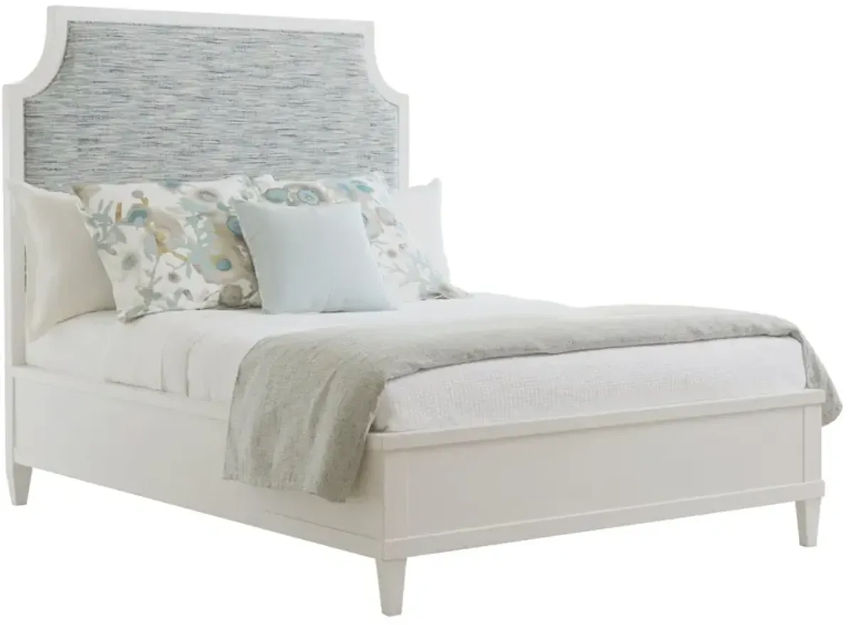 BELLE ISLE UPHOLSTERED BED 6/6 KING OCEAN BREEZE