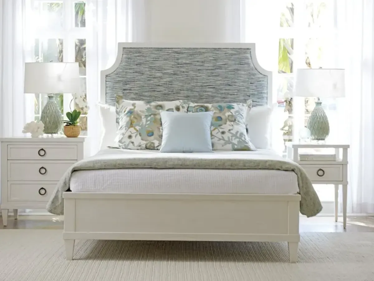 BELLE ISLE UPHOLSTERED BED 6/6 KING OCEAN BREEZE