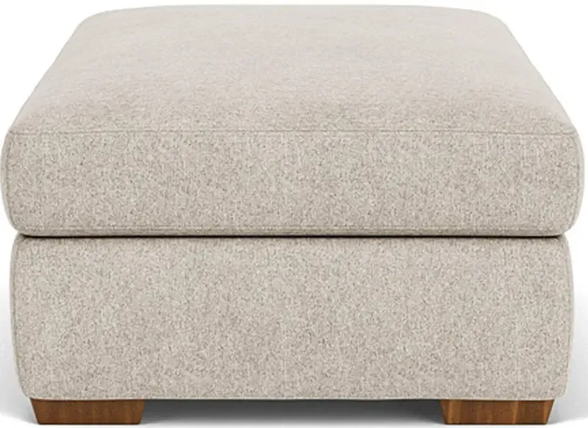 Flexsteel Collins White Shell Ottoman