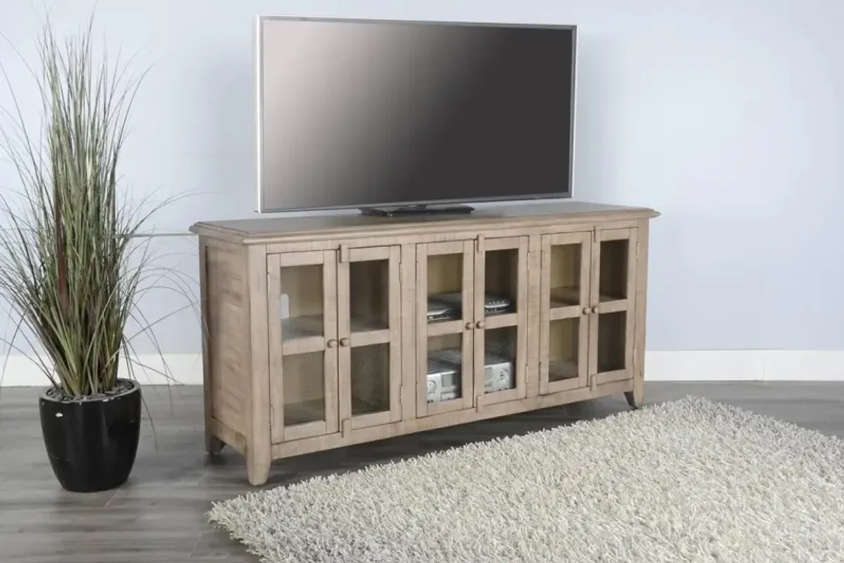 Sunny Designs Marina Beach Pebble 70 Inch TV Stand Console