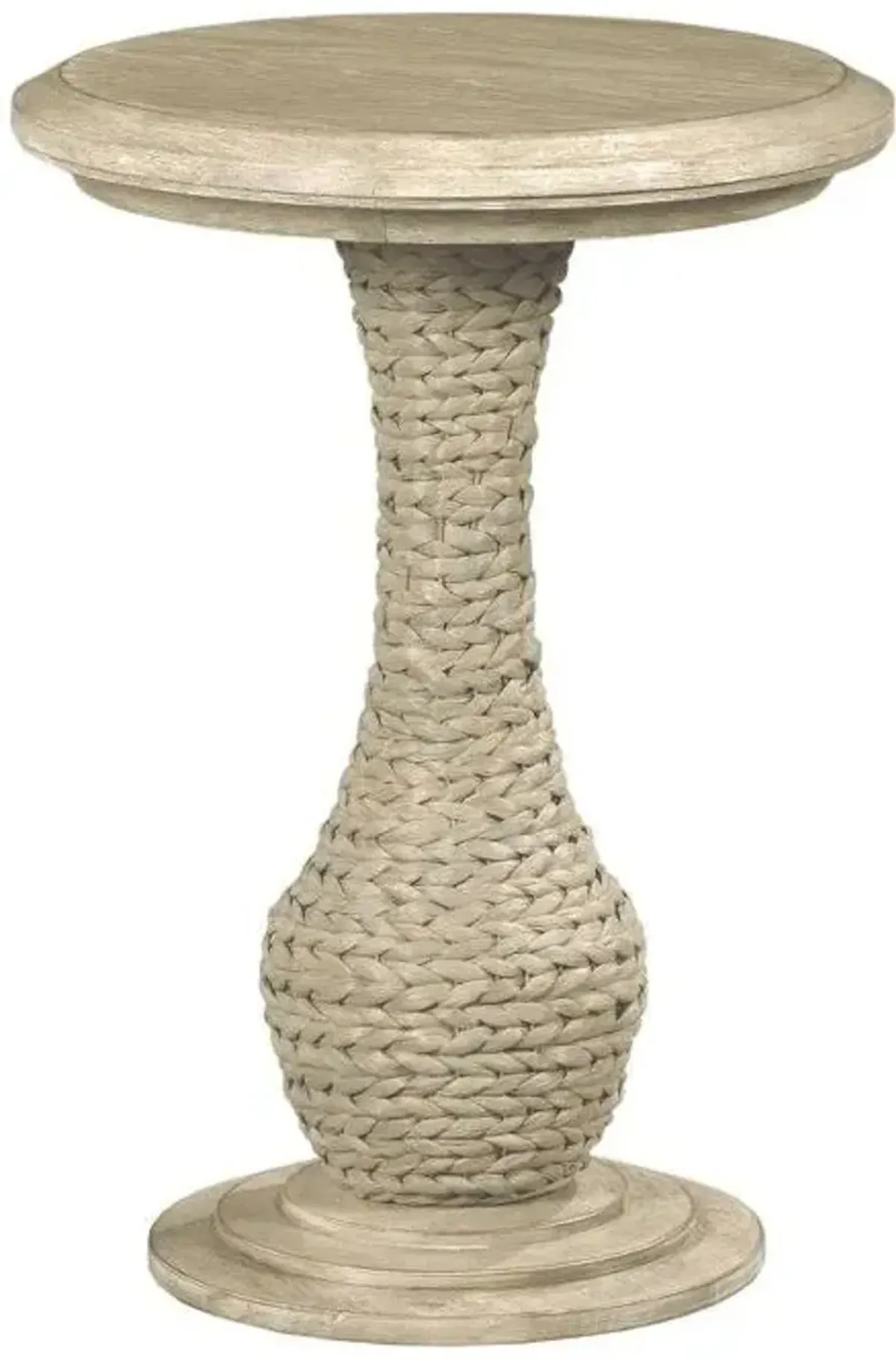 Hammary Nautical Rope-Design Pedestal Side Table
