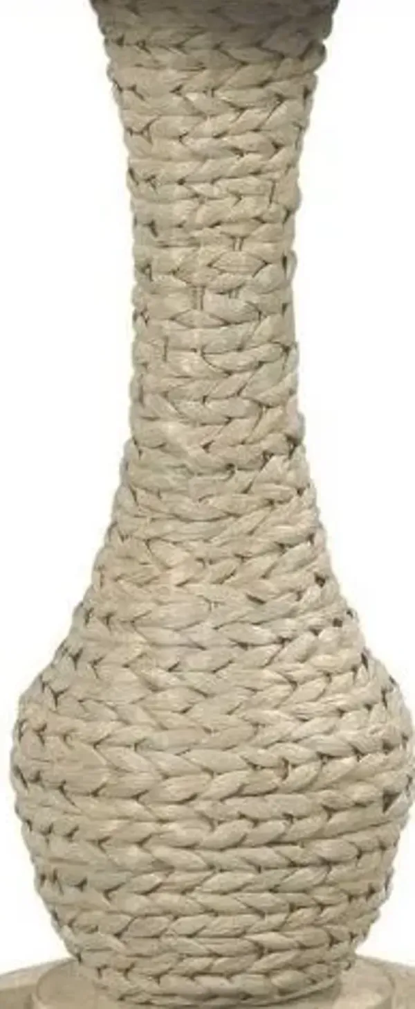 Hammary Nautical Rope-Design Pedestal Side Table