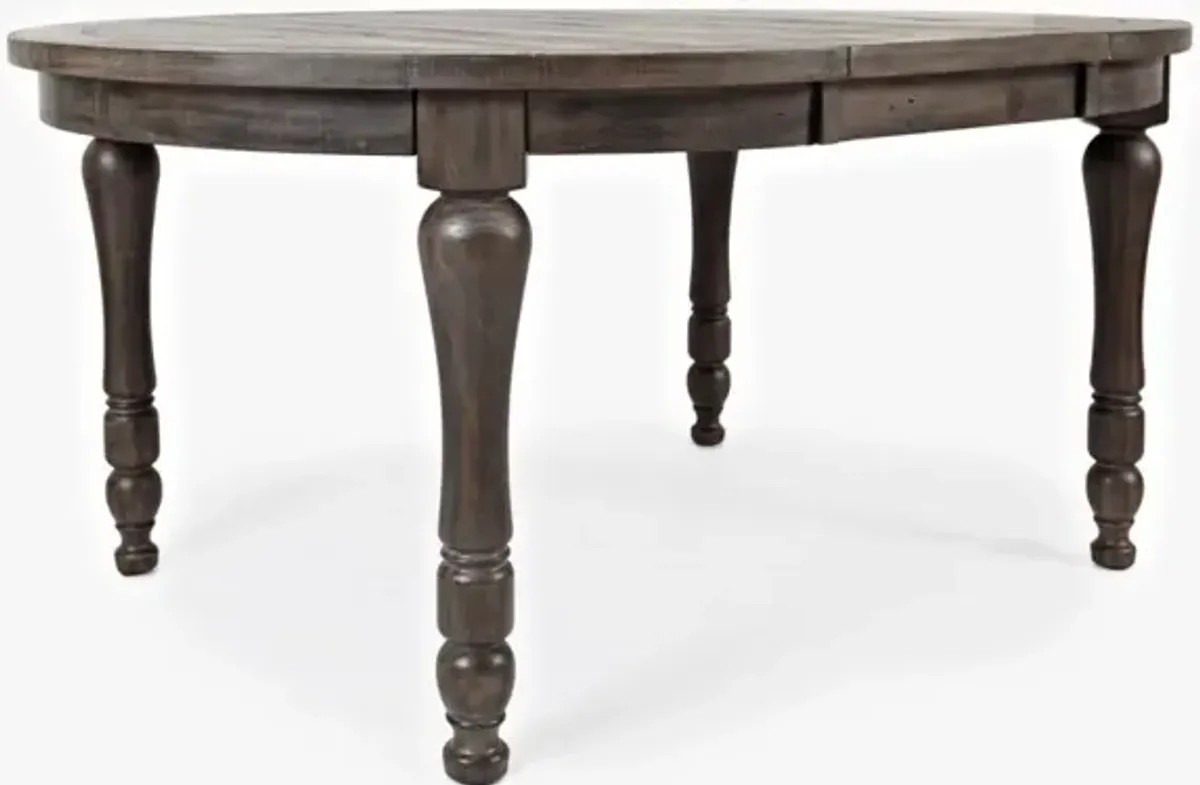 Jofran Madison County Round To Oval Dining Table Barnwood