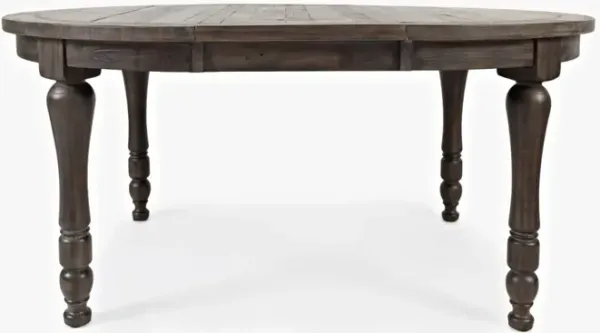 Jofran Madison County Round To Oval Dining Table Barnwood
