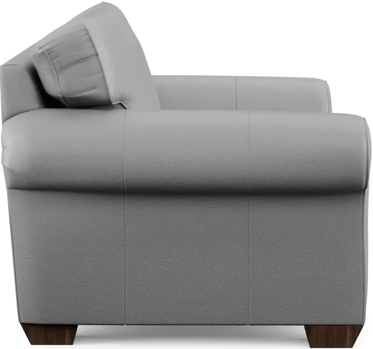 Flexsteel Vail Light Gray Oversized Leather Chair & a Half