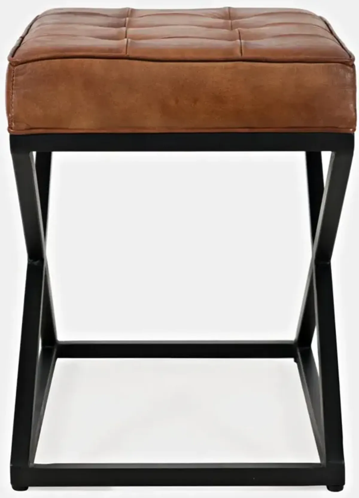 Jofran Hogan Small Ottoman Saddle