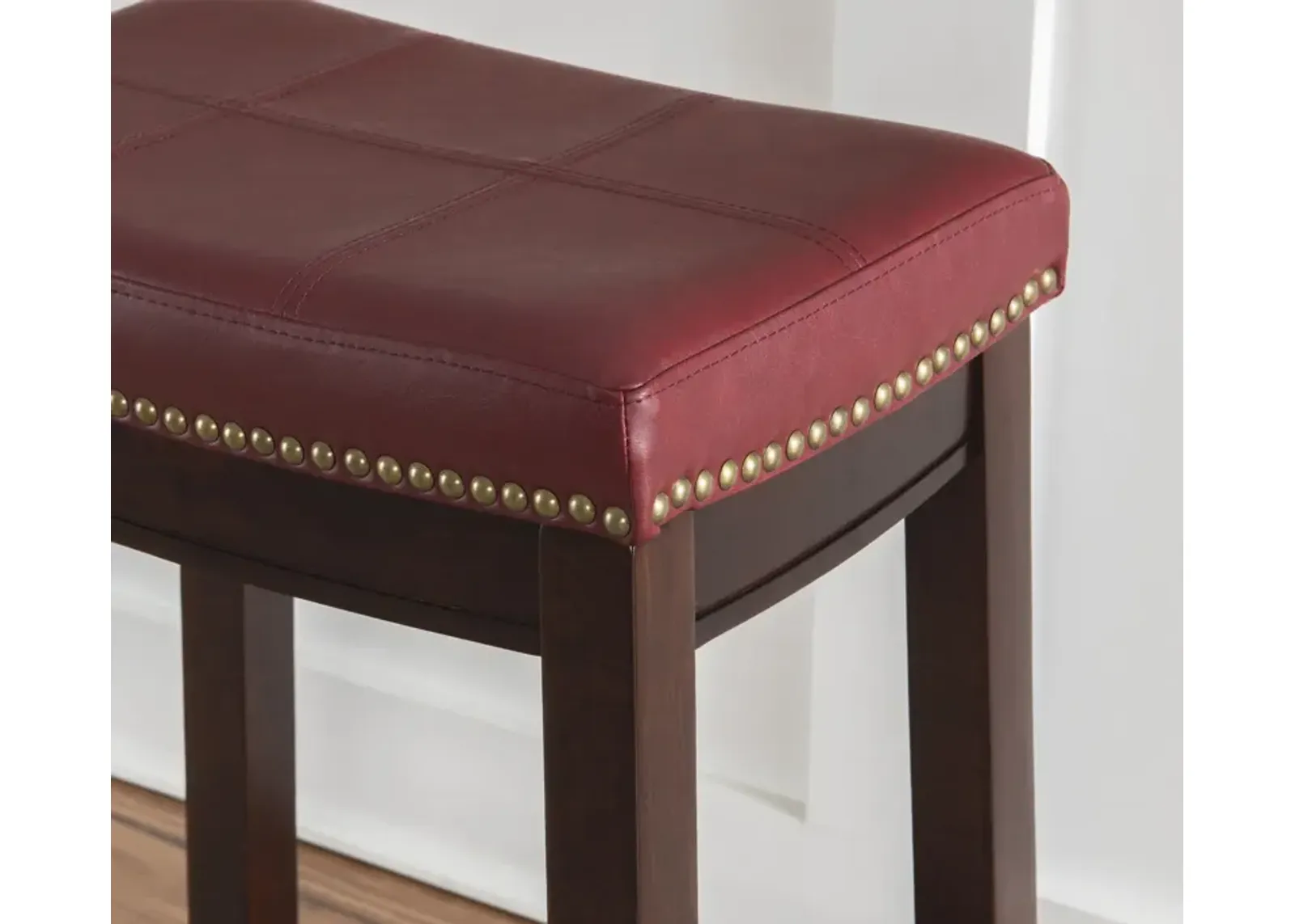 Linon Claridge Red Counter Stool