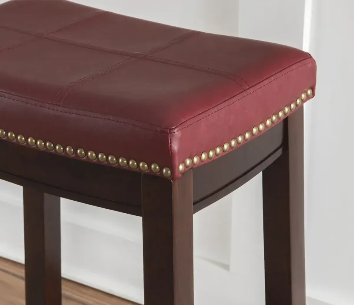 Linon Claridge Red Counter Stool