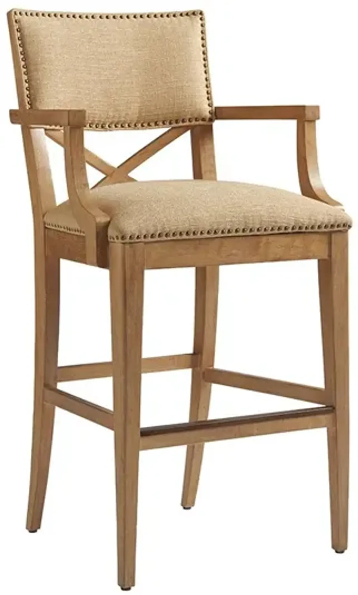 Tommy Bahama Home by Lexington Los Altos Bar & Counter Stool Wood/Upholstered in Black