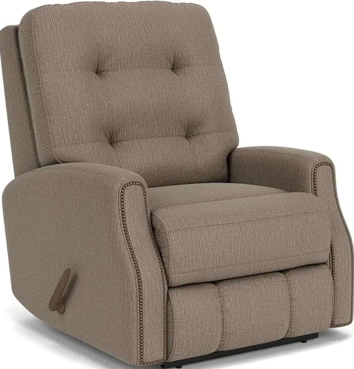 Flexsteel Devon Brown Pewter Rocking Manual Recliner