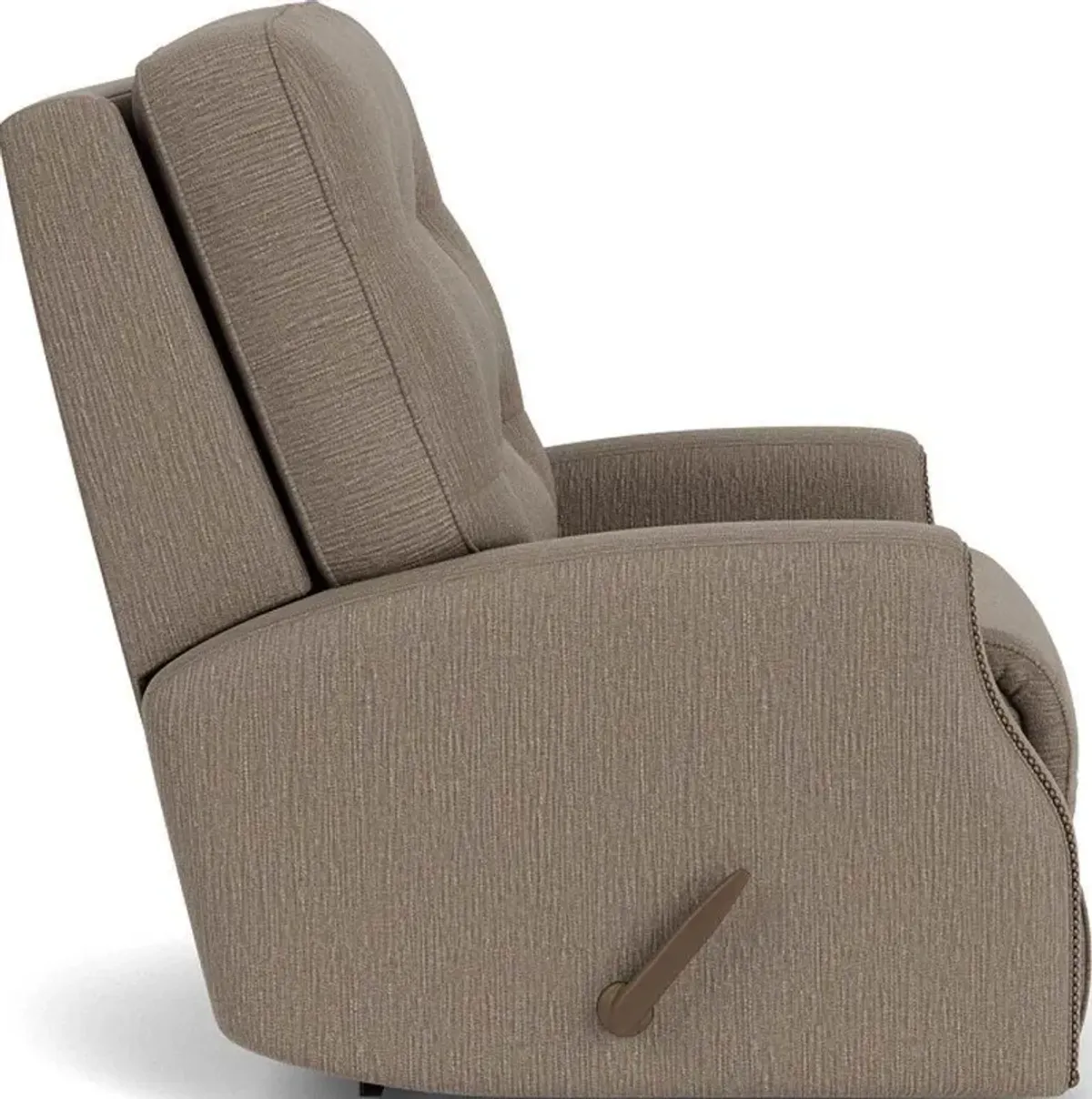 Flexsteel Devon Brown Pewter Rocking Manual Recliner