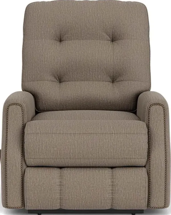 Flexsteel Devon Brown Pewter Rocking Manual Recliner
