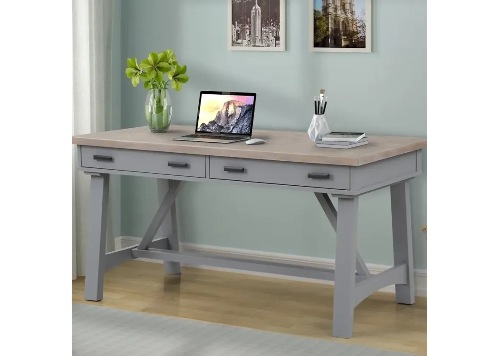 60 Inch Writing Desk - Dove