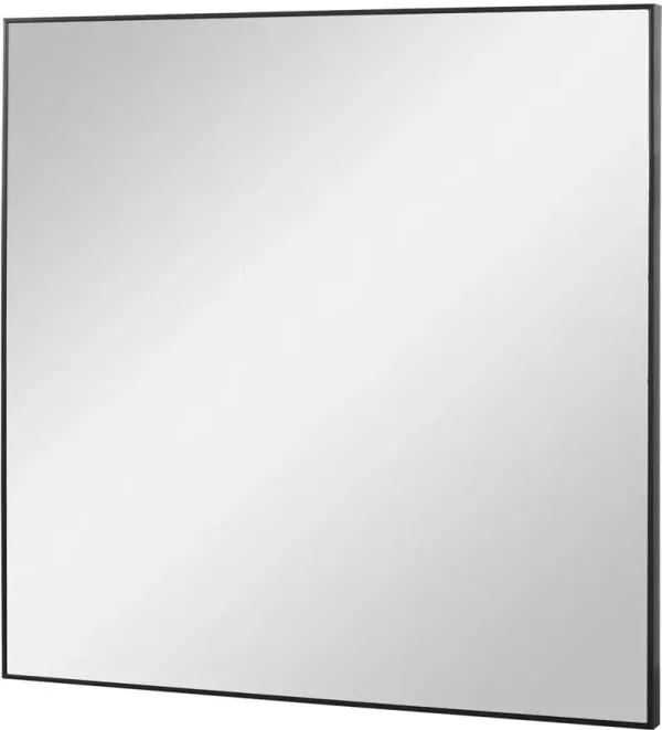 Uttermost Alexo Matte Black Square Mirror