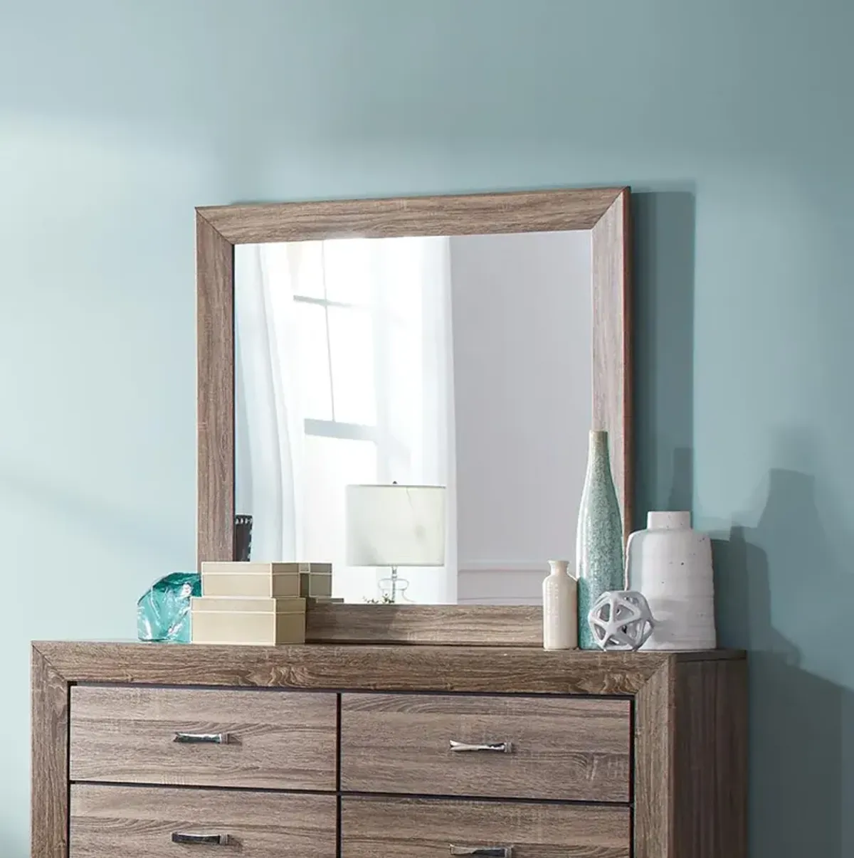 Coaster Kauffman Dresser Mirror Washed Taupe