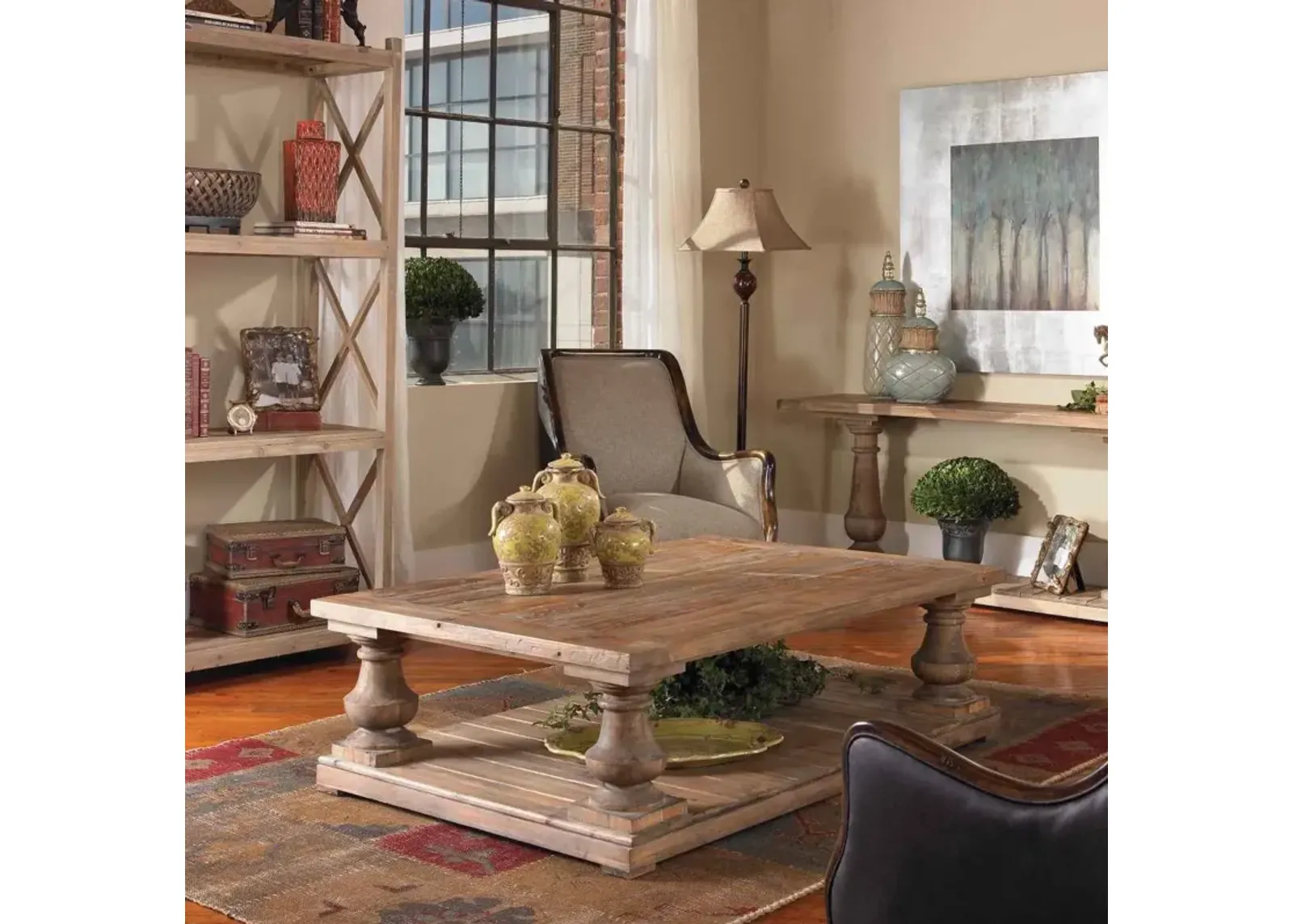 Uttermost Stratford Stony Gray Cocktail Table