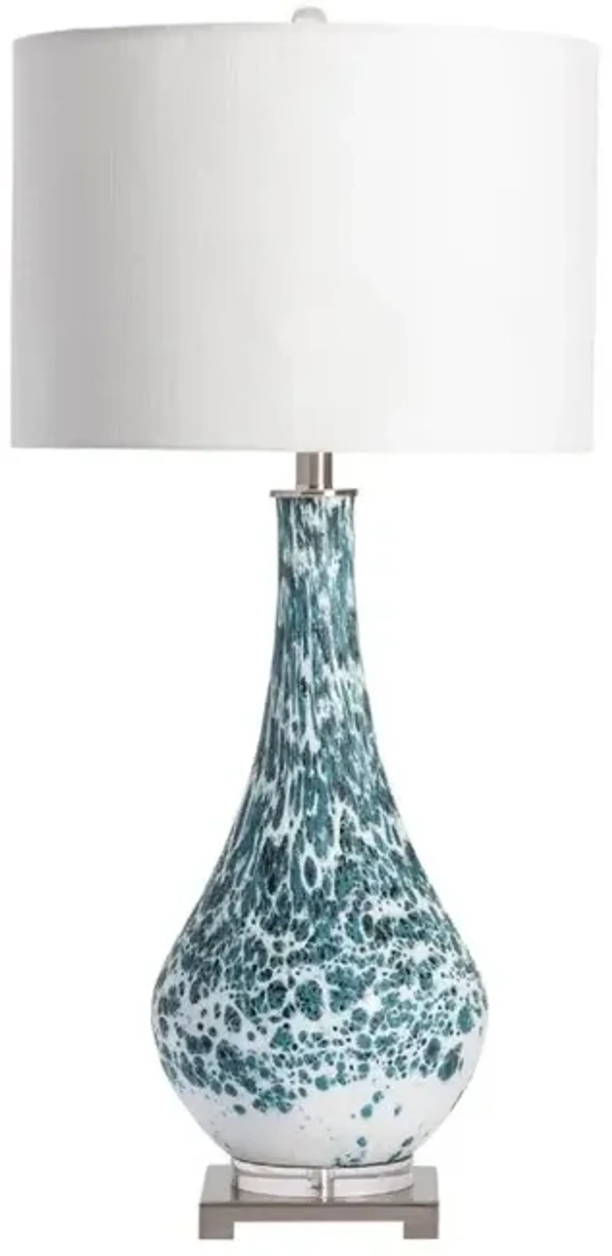 Crestview Anel Blue/White Table Lamp