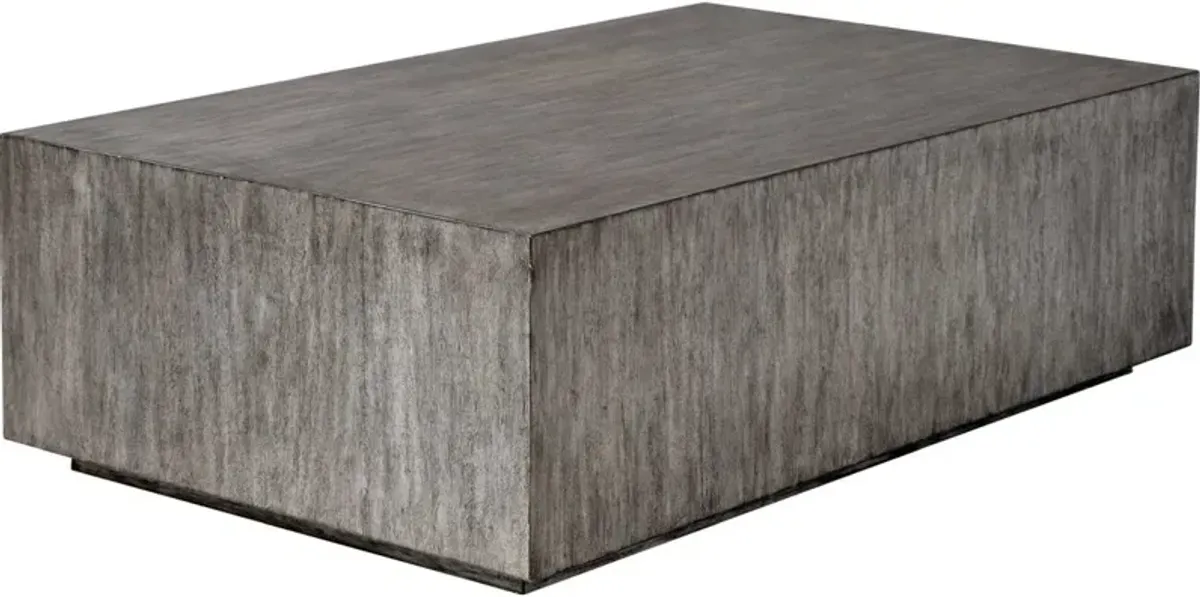 KAREEM METALLIC GRAY COFFEE TABLE