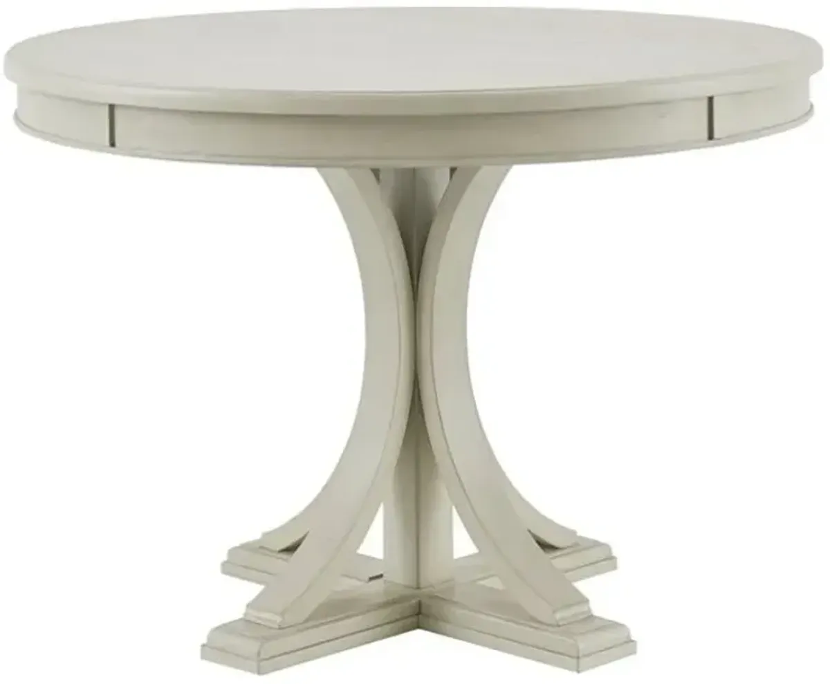 Olliix Madison Park Signature Antique Cream Helena Round Dining Table