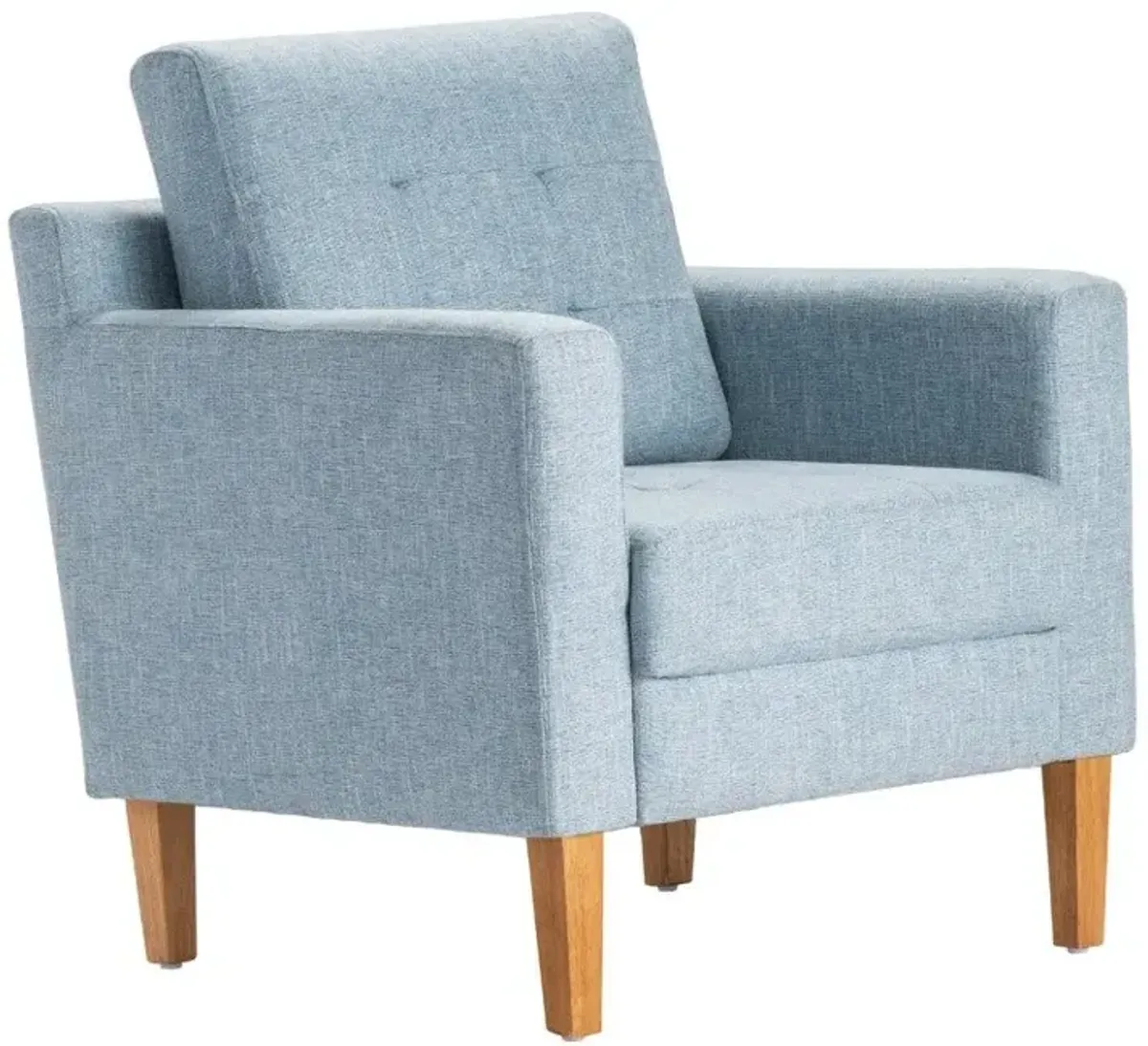 Crestview Decatur Brown/Light Blue Accent Chair