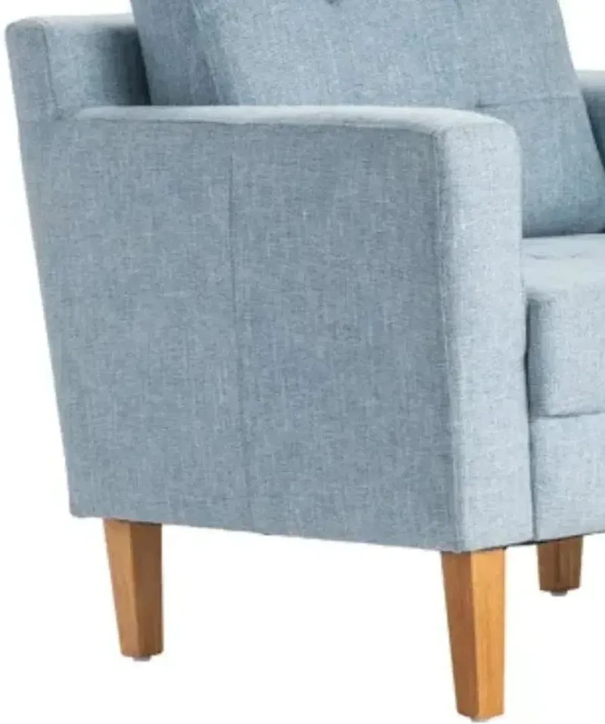 Crestview Decatur Brown/Light Blue Accent Chair