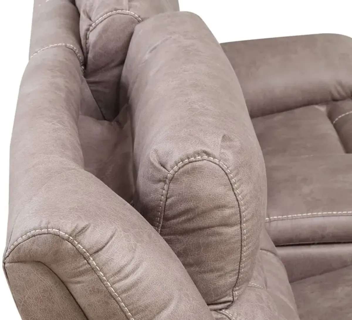 Steve Silver Aria Dual-Power Reclining Console Loveseat In Desert Sand