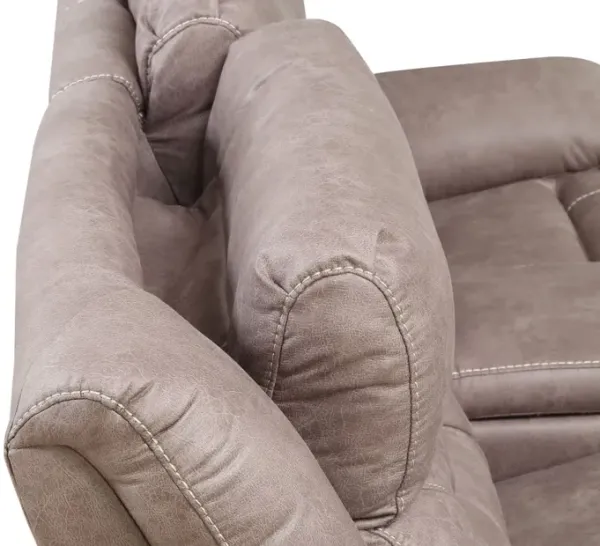 Steve Silver Aria Dual-Power Reclining Console Loveseat In Desert Sand