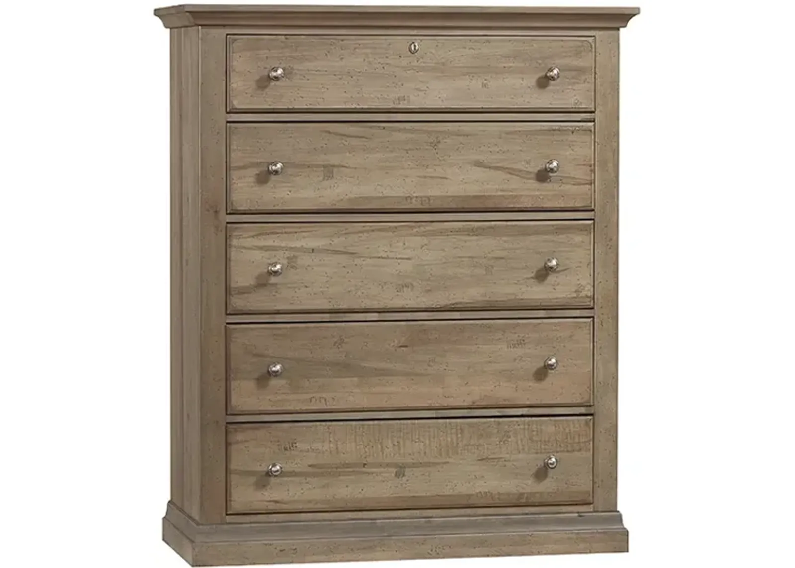 Vaughan-Bassett 5-Drawer Artisan & Post Carlisle Natural Grey Chest