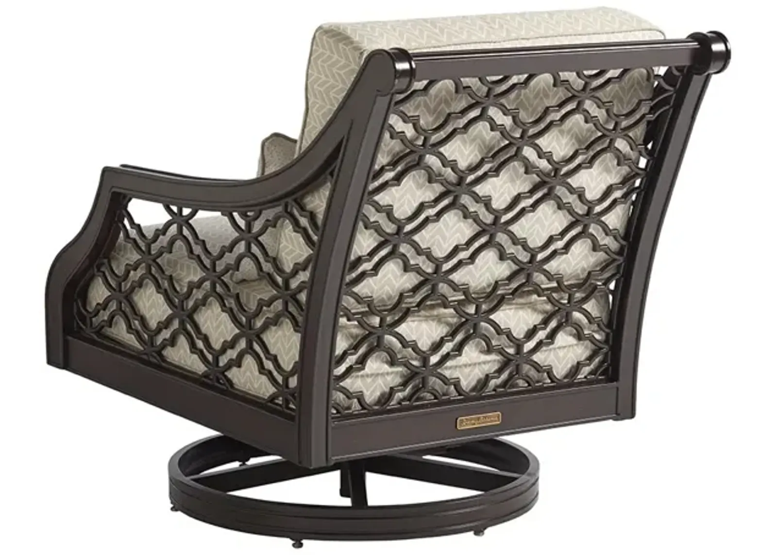 Tommy Bahama Outdoor by Lexington Royal Kahala Black Sands Swivel Rocker Chair