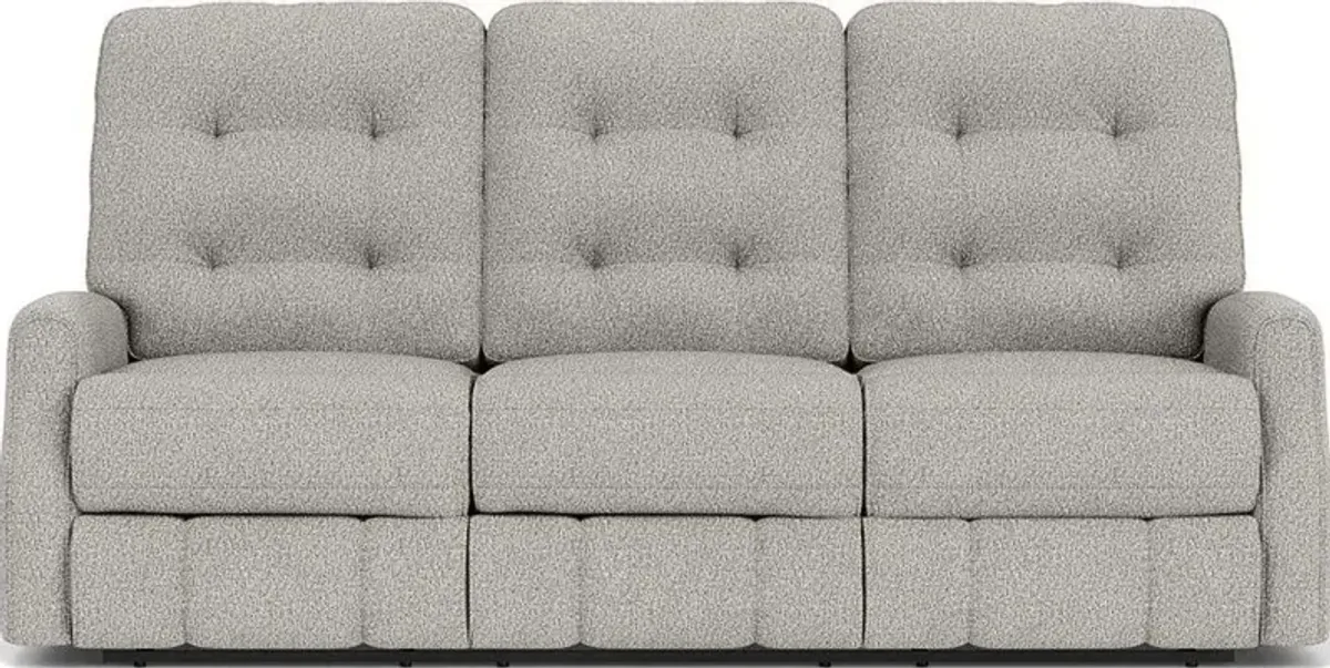 Flexsteel Devon Silver Spray Reclining Sofa