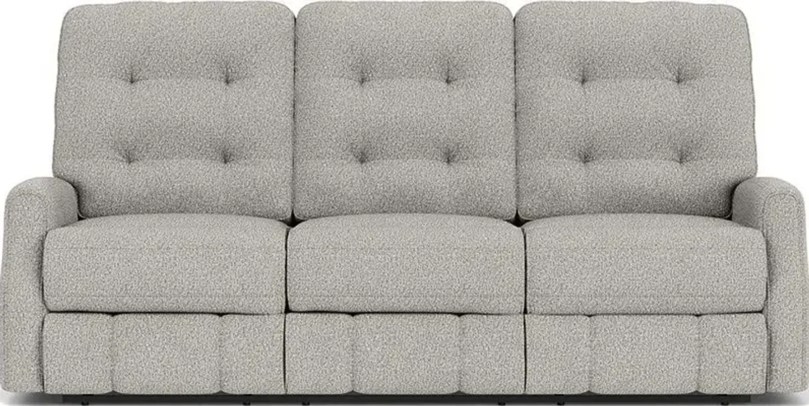 Flexsteel Devon Silver Spray Reclining Sofa