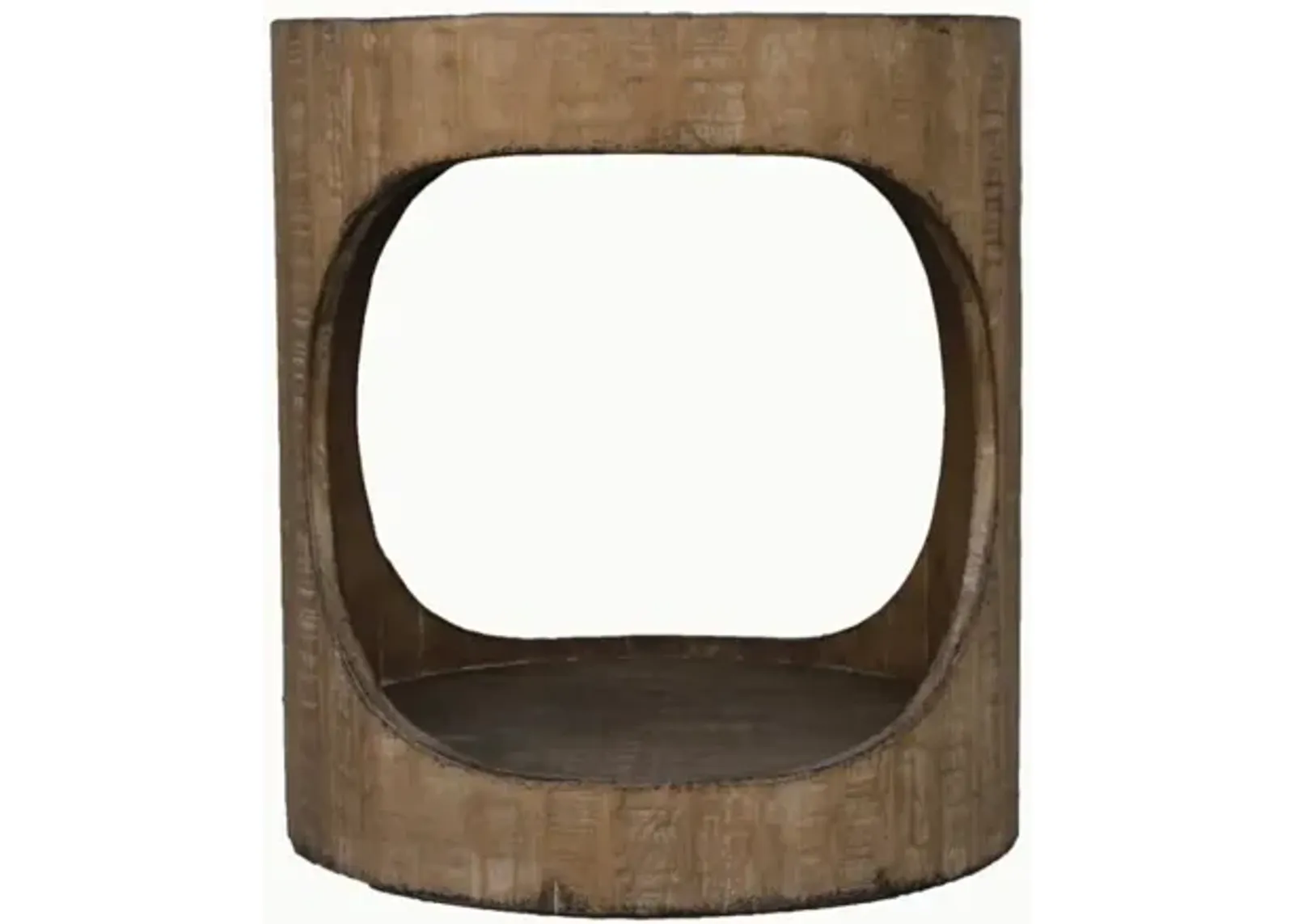 Nest Home Antique Natural Brook End Table