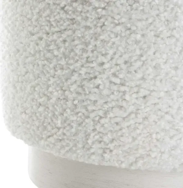 Uttermost Avila White Ottoman