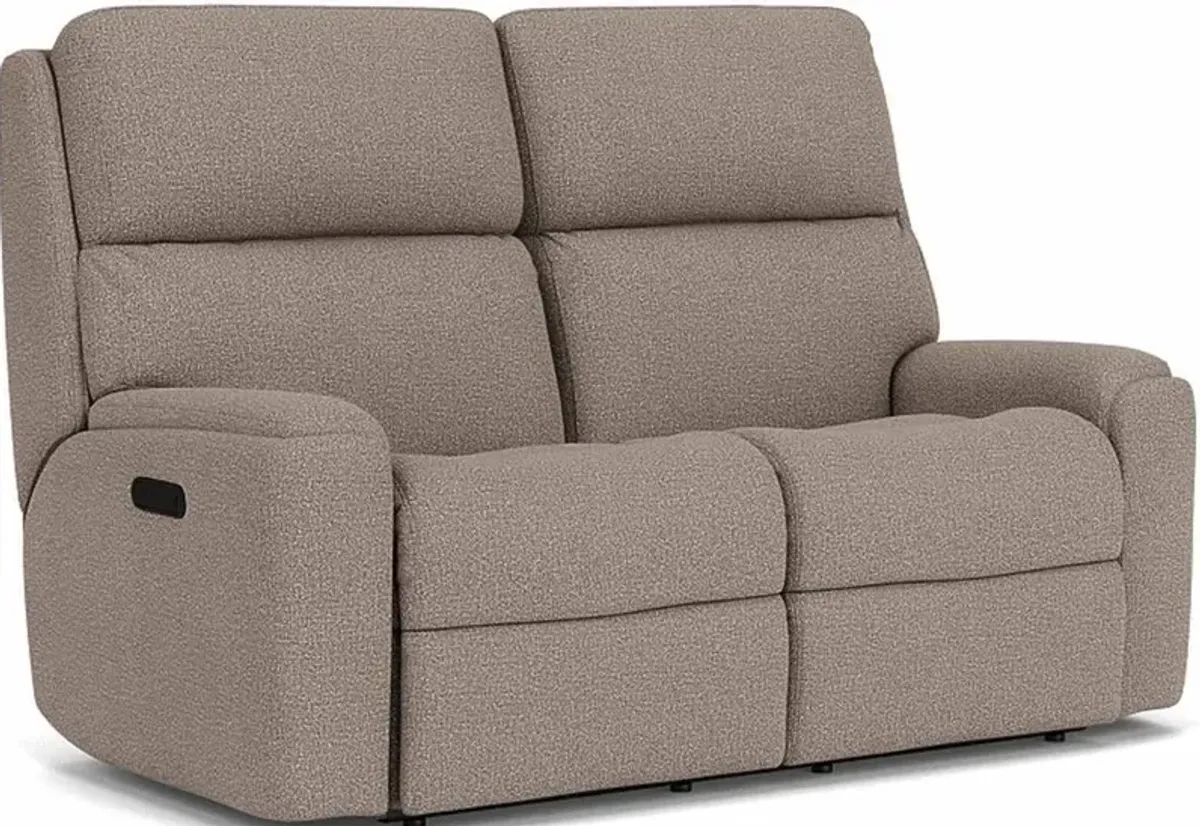 Flexsteel Rio Brown Granite Reclining Loveseat