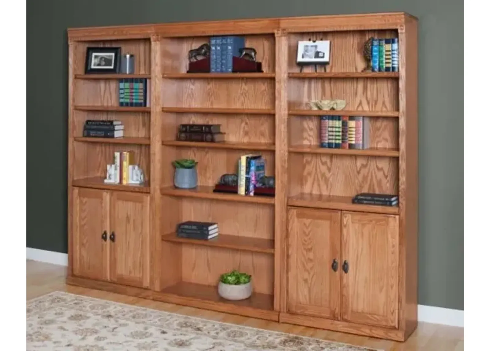 Martin Furniture Huntington Wheat Lower Door Bookcase