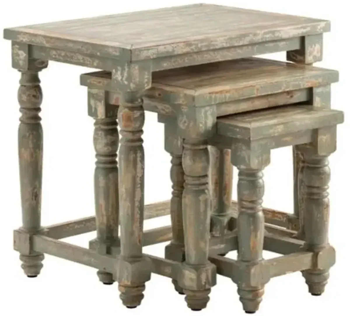 Crestview Bengal Manor Gray Nested Tables