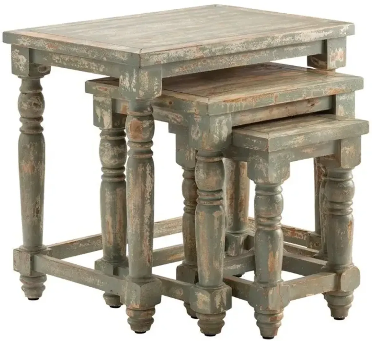 Crestview Bengal Manor Gray Nested Tables