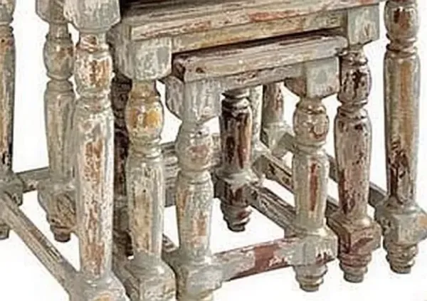 Crestview Bengal Manor Gray Nested Tables