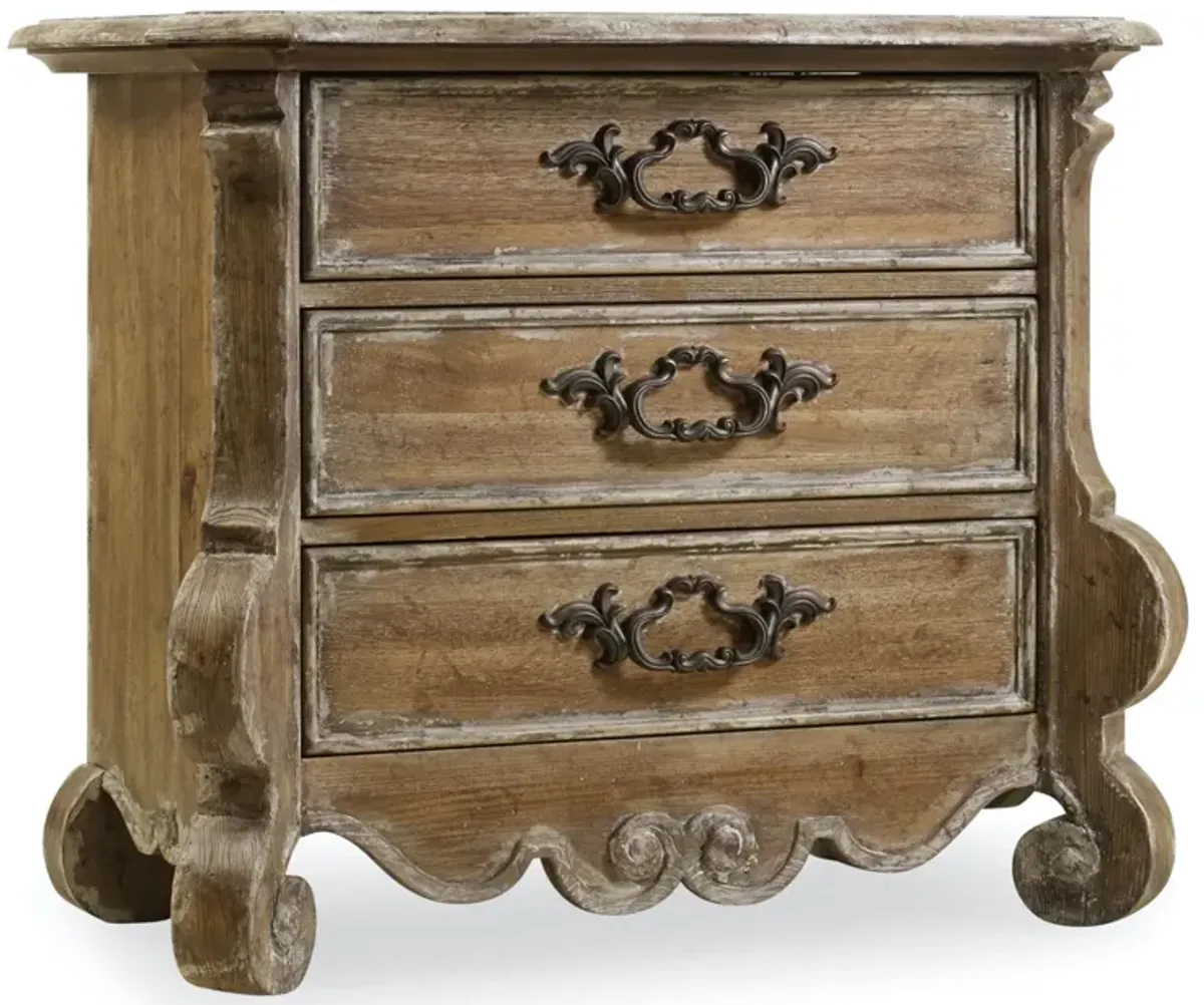 Hooker Furniture Chatelet Pecky Pecan Nightstand