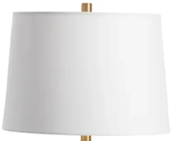 Crestview Claire Stone Antique Brass/Terrazzo Table Lamp