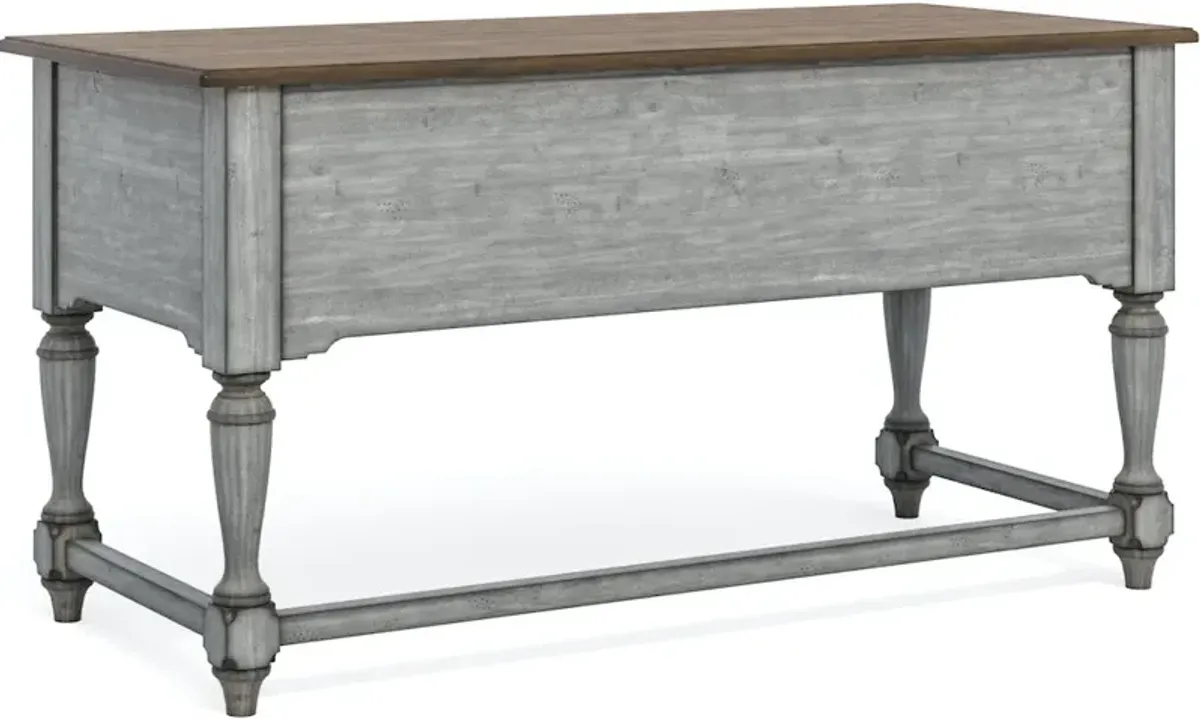 Flexsteel Plymouth Distressed Graywash Writing Desk