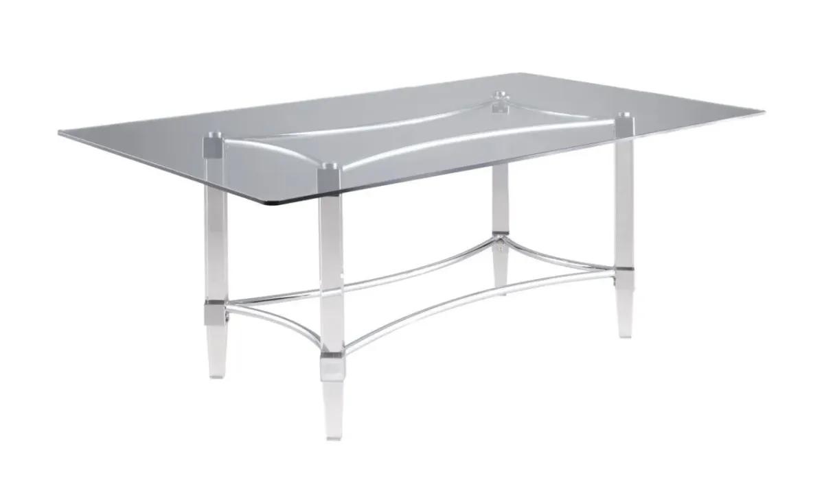 Chintaly Contemporary Dining Table with 42 Inch X 72 Inch Top