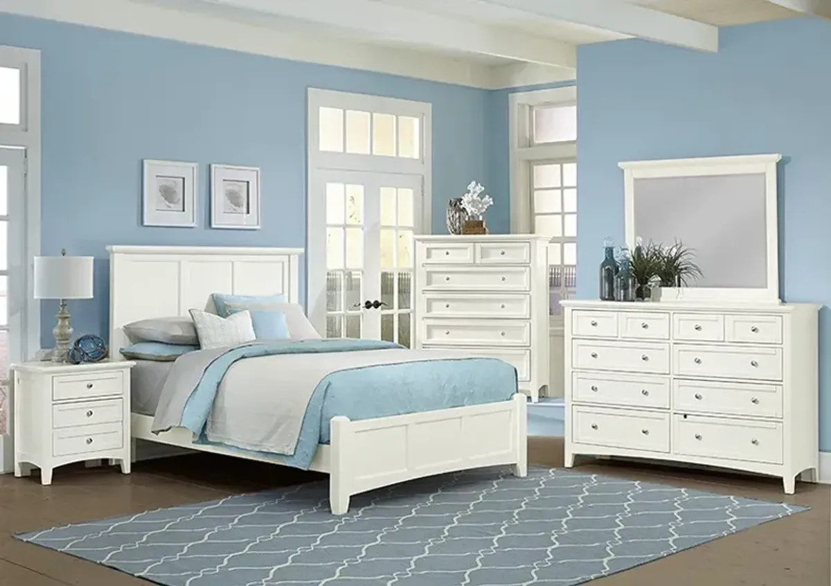 Vaughan-Bassett Bonanza White Triple 8-Drawer Dresser