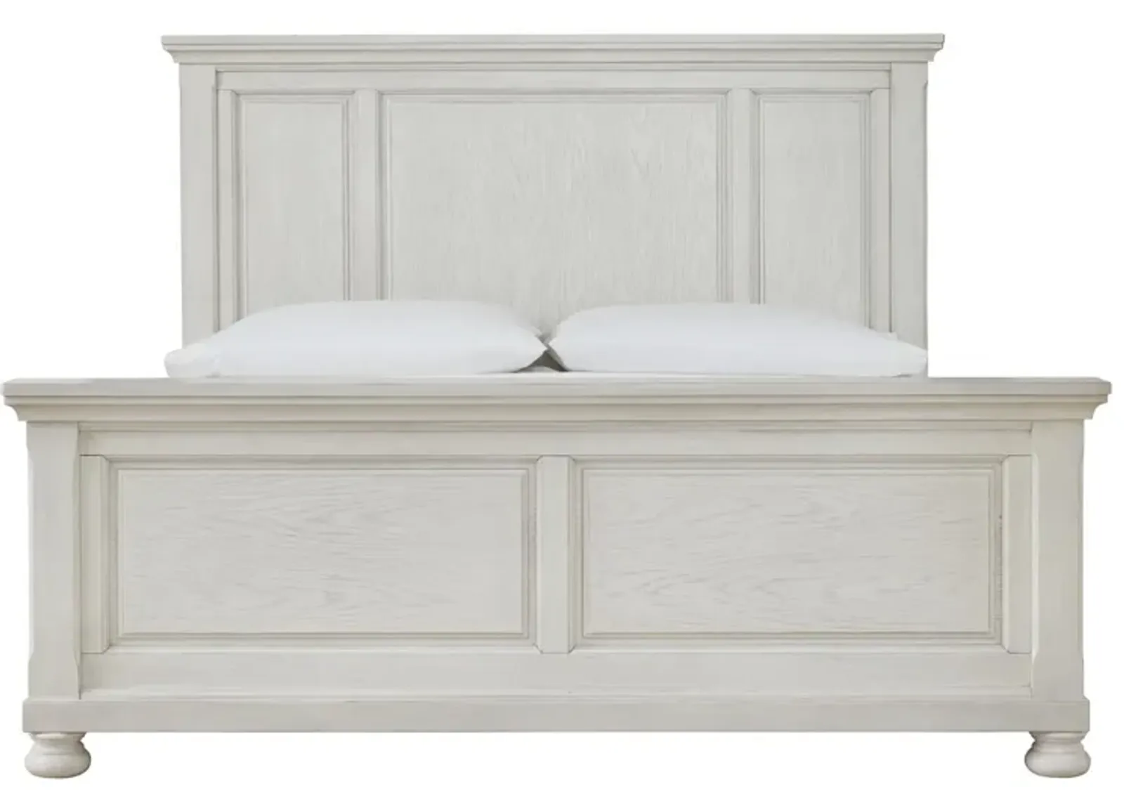 Ashley Robbinsdale Antique White King Panel Bed