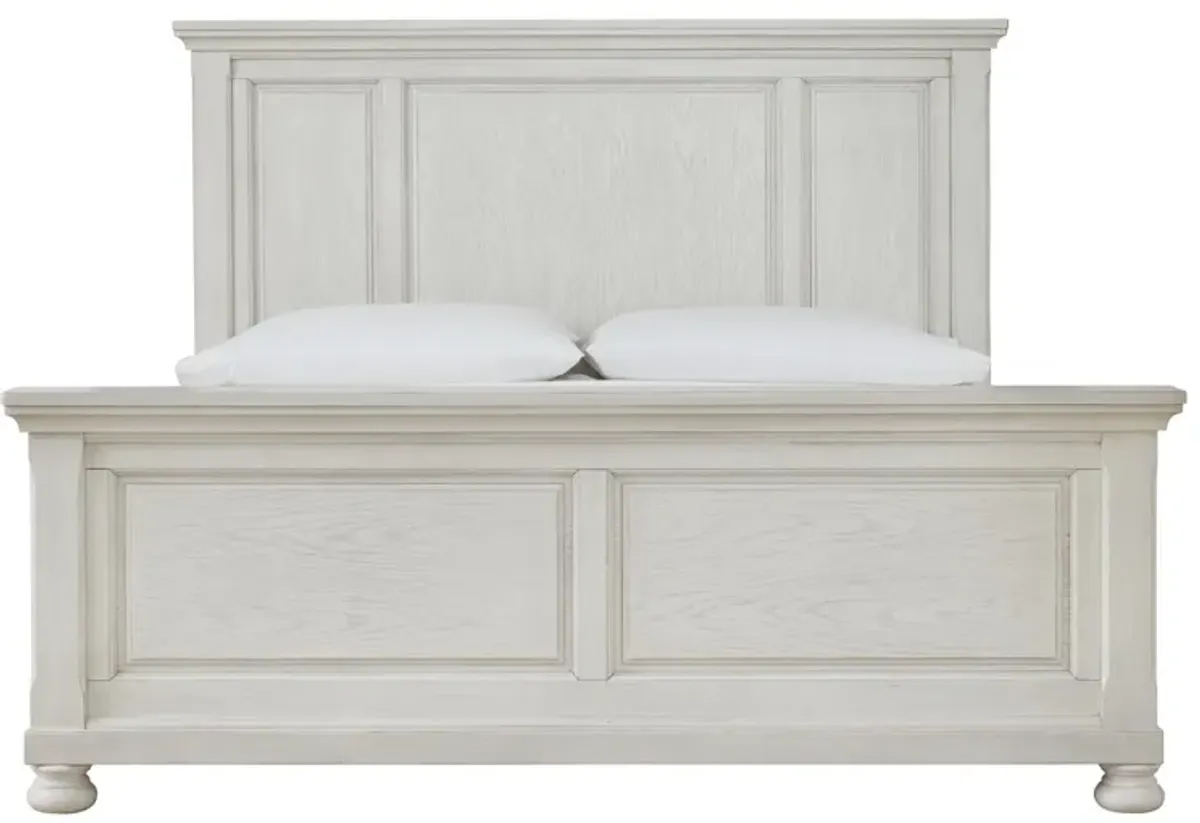 Ashley Robbinsdale Antique White King Panel Bed