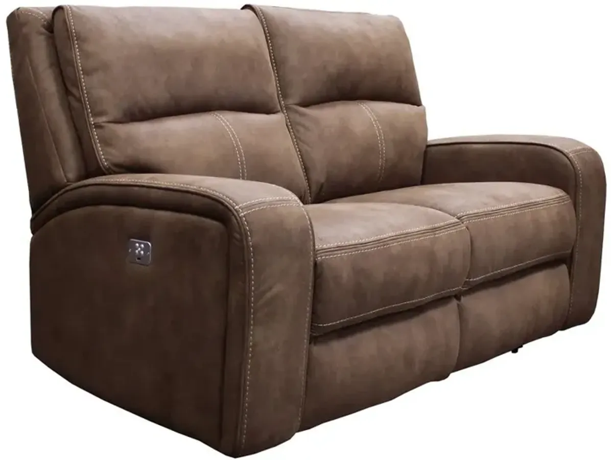 Parker House Polaris Collection Reclining Loveseat in Kahlua Color