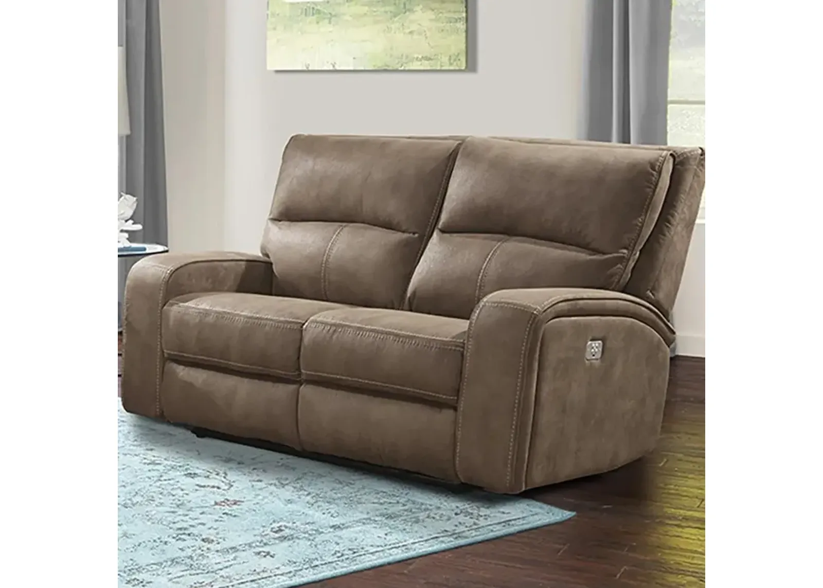 Parker House Polaris Collection Reclining Loveseat in Kahlua Color