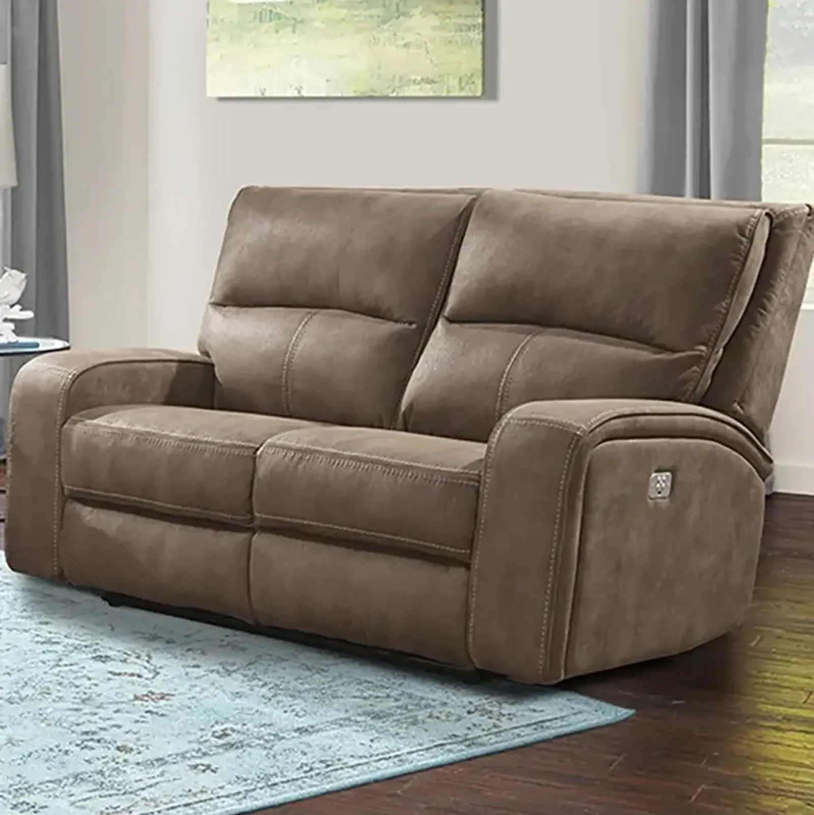 Parker House Polaris Collection Reclining Loveseat in Kahlua Color