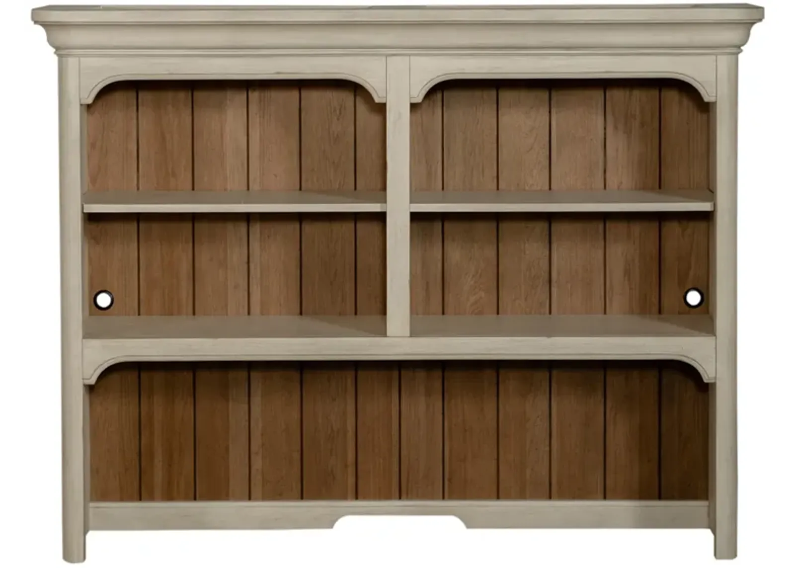 Liberty Furniture Farmhouse Reimagined Antique White/Chestnut Credenza Hutch